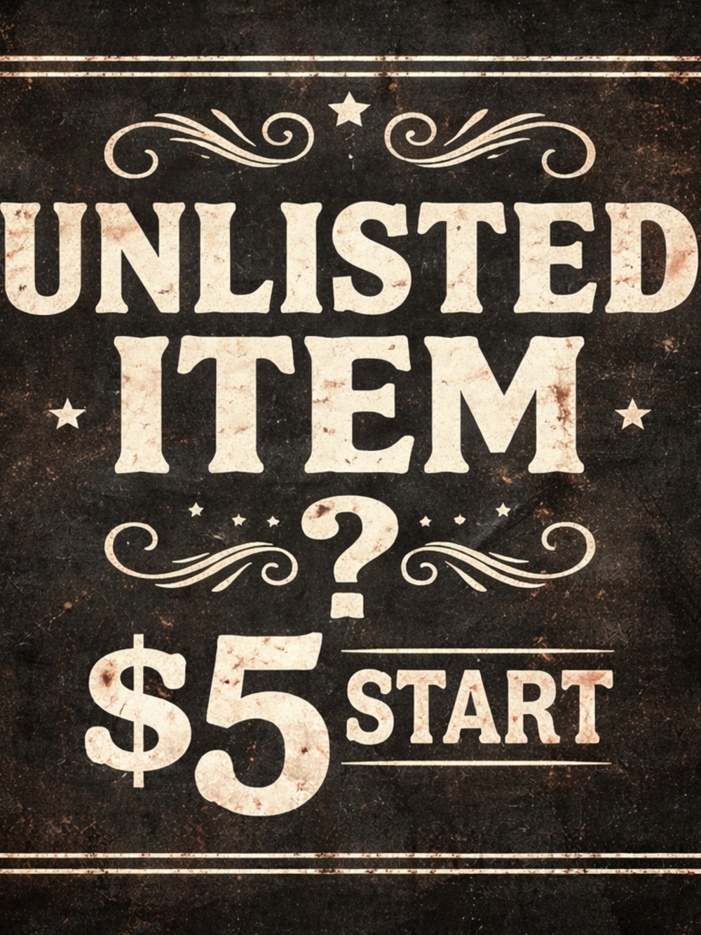 Unlisted Item? $5 Start NWT NWOT EUC